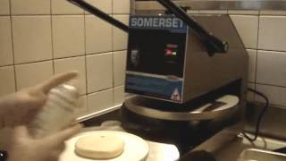 The Somerset SDP747D Dough Press Operation Demo [upl. by Rekab]