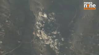 Israeli Army Video Shows Aerials of Strike on Hezbollah Targets in Southern Lebanon  News9 [upl. by Glick924]