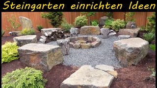 Steingarten anlegen Ideen Steingarten Pflanzen Gartengestaltung mit Steinen [upl. by Tutto]