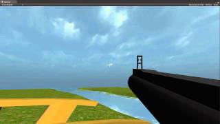 Unity3d  FPS Rocket launcher homing missiles test [upl. by Asenab891]