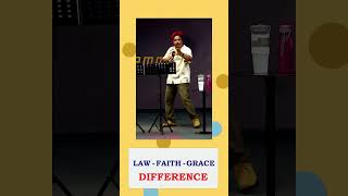 quotLaw  Faith  Gracequot difference jestinindia shorts channeldj instagram tamilchristianmessage [upl. by Atinod]