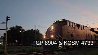 CPKC Freight Train in Hessmer La on 80124 [upl. by Einattirb156]