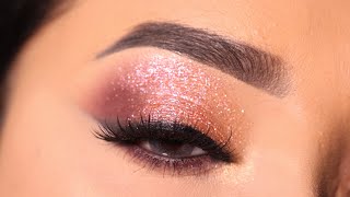 Simple and Easy Eyeshadow Look  Sparkly Eye Makeup Tutorial  Shilpa [upl. by Derfiniw]