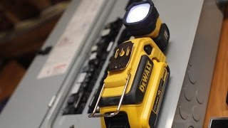 Dewalt 20 Volt LED Work Light DCL044 Review [upl. by Bristow568]