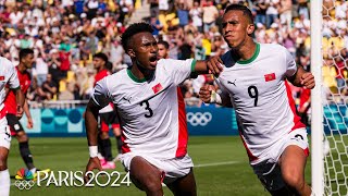 Morocco thrashes Egypt to win firstever bronze medal in mens soccer  Paris Olympics  NBC Sports [upl. by Letnwahs586]