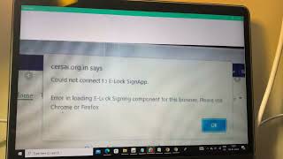 CERSAI Error could not connect to ELock SignApp [upl. by Alana]