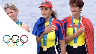 Georgeta Damians first Olympic Gold  Coxless Pair Sydney 2000 [upl. by Hadeehuat]