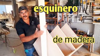 como hacer esquinero para cocina de madera solida [upl. by Gersham]