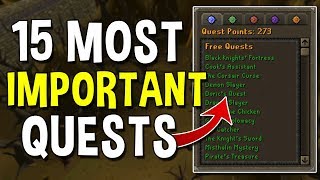 The 15 Most Important Quests to Complete on a New Account Quests for Early Game Accounts OSRS [upl. by Merras]