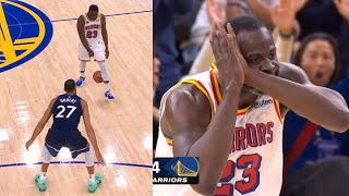 Draymond Green does Night Night after going iso on Rudy Gobert for dagger dunk 😭 [upl. by Tanhya]