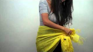 How to Tie a Scarf Sarong [upl. by Aikemet]