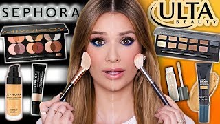 SEPHORA vs ULTA Full Face Comparison Whats Better [upl. by Aeel]