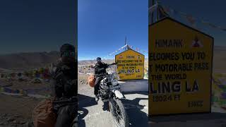 Umling La Worlds Highest Motorable Pass 🤘 ladakh umlingla travel [upl. by Dnomrej853]