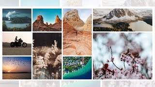 Responsive Image Gallery Using Only CSS Grid [upl. by Reibaj]