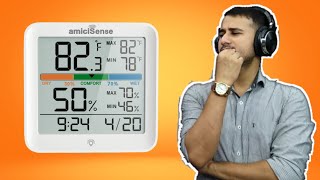 Best Digital Thermometer amp Hygrometer Under Rs 2000 In 2024  AmiciSense Review 🔥 [upl. by Nie]