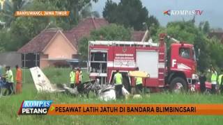 Pesawat Latih Jatuh di Bandara Blimbingsari 2 Luka [upl. by Alberta]