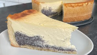 Cremiger Mohn Schmand Kuchen  Mohnkuchen 😍 Unglaublich lecker [upl. by Kong]