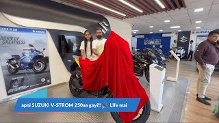 apni Suzuki V Strom 250 SX 🔥 aa gayi 🎉 Life mai [upl. by Tamas]