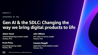 AWS reInvent 2023  Gen AI amp the SDLC Changing the way we bring digital products to life AIM243 [upl. by Woodson277]