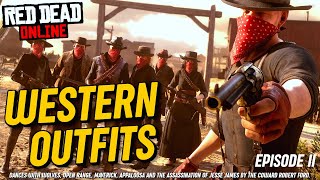 WESTERN MOVIE OUTFITS RDR2 Dances with Wolves Maverick Open Range Appaloosa Jesse James [upl. by Eelanej530]