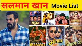 Salman Khan Movie List allmovielist [upl. by Niwri]