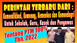 SK Bersama 4 Menteri Tentang Pertemuan Tatap Muka PTM Bagi Sekolah 100 Tahun 2022 TERBARU [upl. by Celeski808]