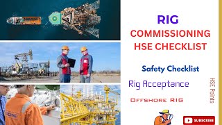 RIG COMMISSIONING HSE CHECKLISTSafety Offshore InterviewDrillingRotational HSE JobsOnshore [upl. by Gypsie]