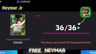 How To Upgrade Free Neymar Jr In Pes 2024  Free Epic Neymar Max Training Tutorial In Efootball 2024 [upl. by Siahc]