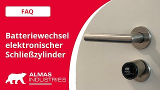 Batteriewechsel elektronischer Schließzylinder [upl. by Sachiko]