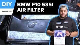 BMW 535i Cabin Air Filter Replacement DIY 20102016 BMW F10 5Series 535i 550i M5 [upl. by Odla]