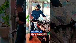 All new 🏍️ kawasaki ninja 300 2025 edition ✨full exhaust system🔥ninja300 ninja3002025 ytviral [upl. by Kenta]