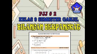 PJJ 2  BILANGAN BERPANGKAT SMP KELAS 9 [upl. by Sandberg]