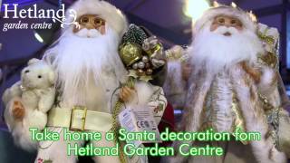 Santa Decorations for Christmas from Hetland Garden Centre Dumfries [upl. by Enixam114]