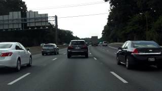 Capital Beltway Interstate 495 Exits 27 to 35 westboundouter loop [upl. by Cordelie558]