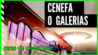 como hacer una CENEFA O CORTINERO DE MADERA GALERIA [upl. by Timothy]