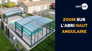 Zoom sur notre abri de piscine haut angulaire I ABRISUD [upl. by Neemsay]