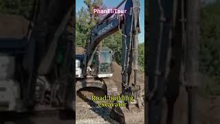 Road building excavator Short excavator roadbuilding [upl. by Piselli]