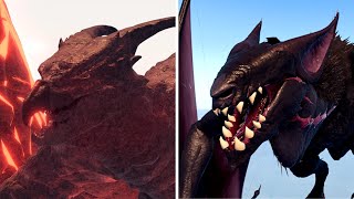 TITANUS NOUCTERA vs TITANUS RODAN best comparason kaiju Kaiju Universe OLD e RETORNO Roblox [upl. by Larual]