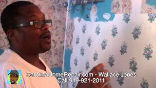 Raleigh NC  Wallpaper RemovalPainting Over Wallpaper Wallace Jones  CarolinaHomeRepaircom [upl. by Grider]