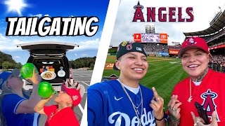 ANGELS VS DODGERS VLOG  PREGAMED  TALGATED [upl. by Ahsyia]