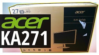 Acer KA271 BBID Monitor Unboxing Testing Review [upl. by Parsifal]