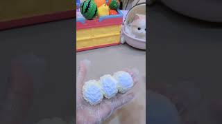 🍞 Triple Sweetness Round Breads with Blue Cream Magic 💙✨ asmr squishyfun fun food squishy [upl. by Ody]