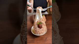 Mochi souffle pancake in Seoul South Korea mochicake seoulfood shorts shortsvideo travel [upl. by Pollyanna]