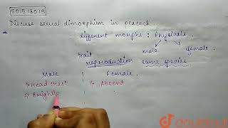 Discuss sexual dimorphism in peacock  CLASS 11  ANIMAL KINGDOM  BIOLOGY  Doubtnut [upl. by Morehouse]