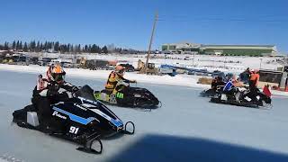 Maritime Snowmobile ChampionshipsWoodstock NBFebruary182024Fast machines [upl. by Salvidor]