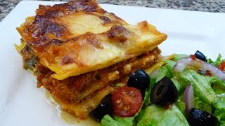 Easy  Three Cheese Lasagna recipe [upl. by Aleik]