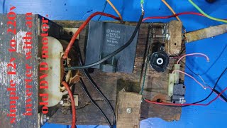 How to make a simple 12v to 220v inverter with an old DVD motorinverter 12v [upl. by Gerrard]