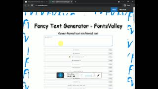 Fancy Text Generator Online  FontsValley [upl. by John854]