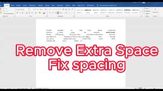 How to solve Extra spacing problem in MS Word [upl. by Airbmak]