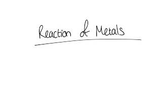 Reaction of Metals with Oxygen  Equations [upl. by Etka]